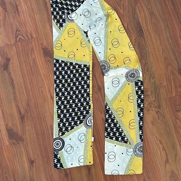 Classy scarf black and white hound tooth printed design scarf silky - Picture 1 of 4